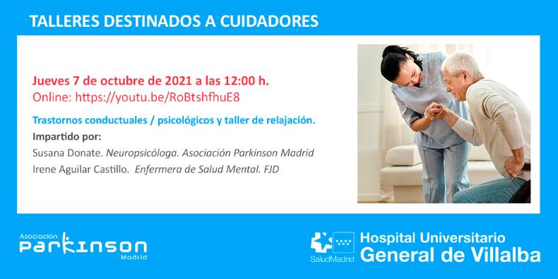 Post Twitter Taller para cuidadores Trastornos conductuales psicológicos y taller de relajación HUGV 2021