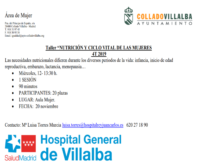Taller de nutrición
